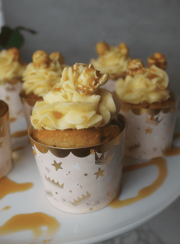 Caramel Popcorn Cupcakes